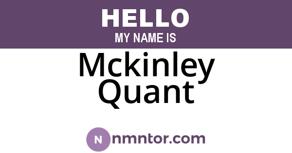 Mckinley Quant