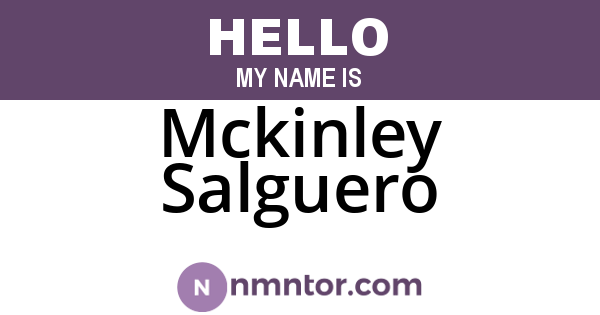 Mckinley Salguero