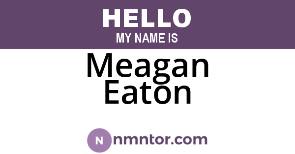 Meagan Eaton