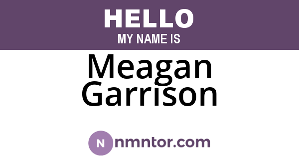 Meagan Garrison