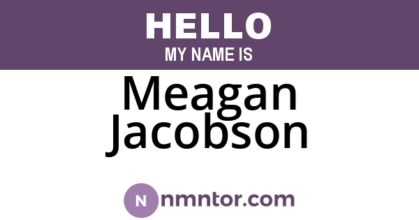 Meagan Jacobson
