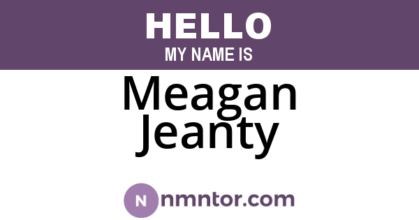 Meagan Jeanty