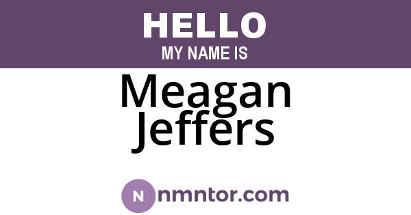 Meagan Jeffers