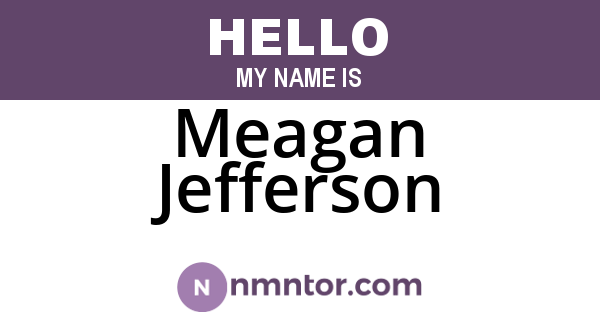 Meagan Jefferson