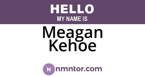 Meagan Kehoe