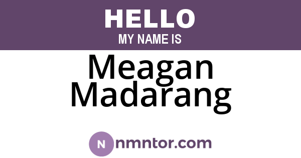 Meagan Madarang