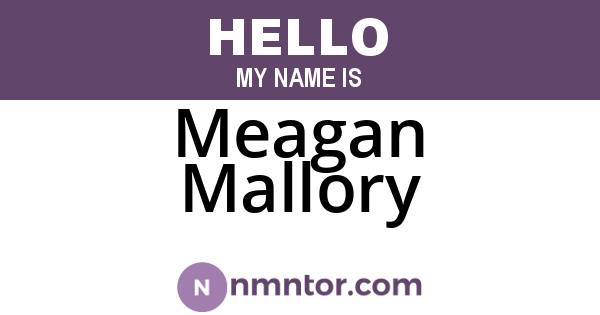 Meagan Mallory