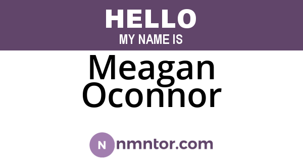 Meagan Oconnor