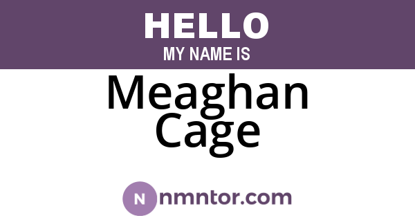 Meaghan Cage