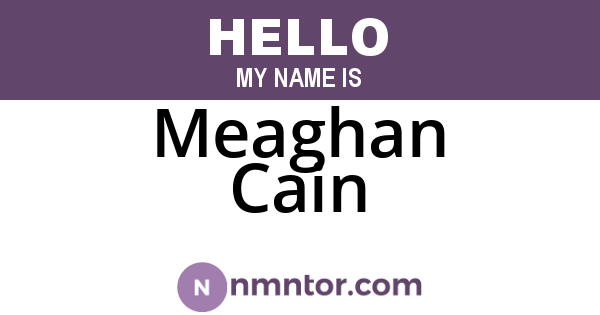 Meaghan Cain