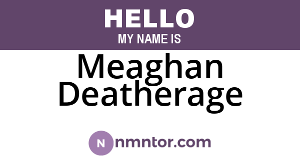 Meaghan Deatherage