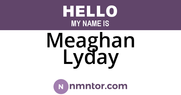 Meaghan Lyday