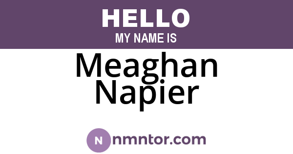 Meaghan Napier