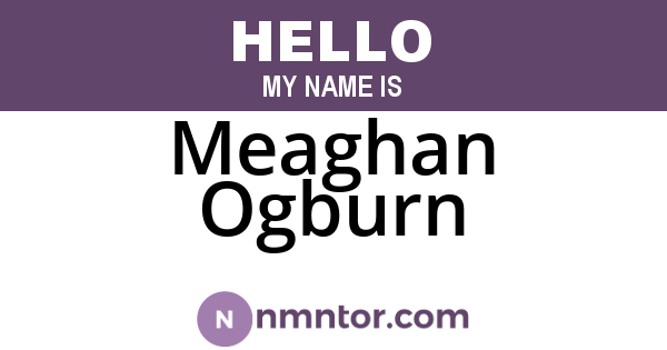 Meaghan Ogburn