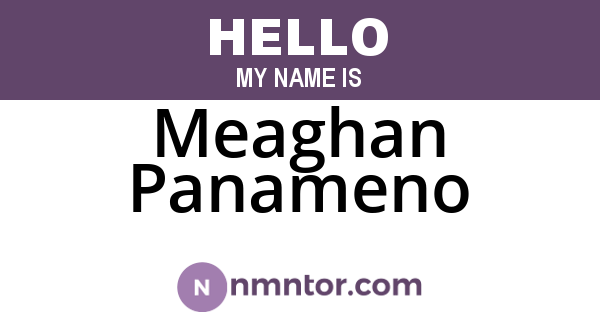 Meaghan Panameno