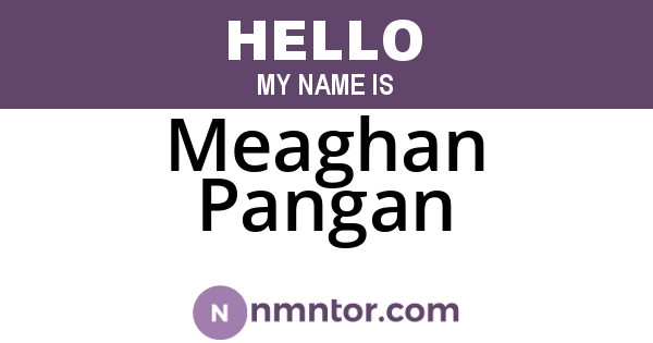 Meaghan Pangan