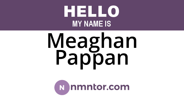 Meaghan Pappan