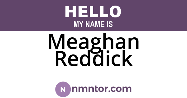 Meaghan Reddick