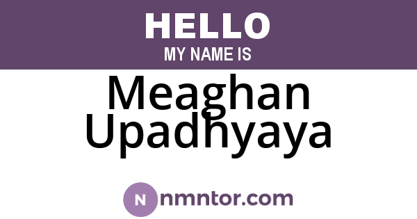Meaghan Upadhyaya