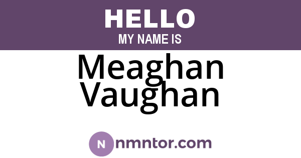 Meaghan Vaughan