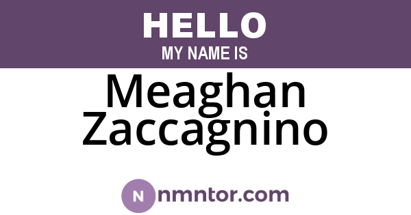 Meaghan Zaccagnino