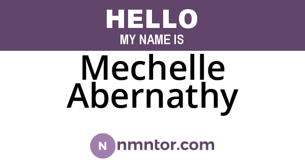 Mechelle Abernathy