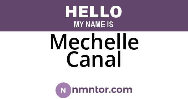 Mechelle Canal