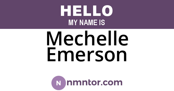 Mechelle Emerson