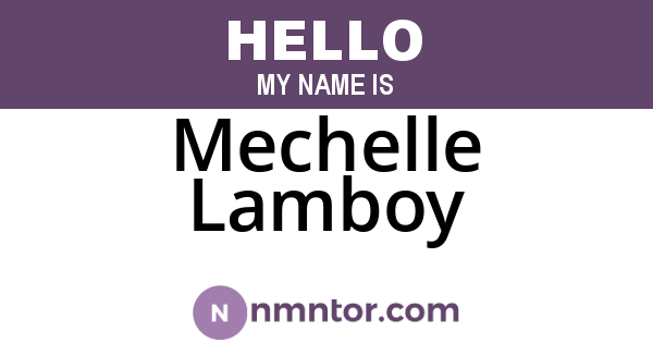 Mechelle Lamboy
