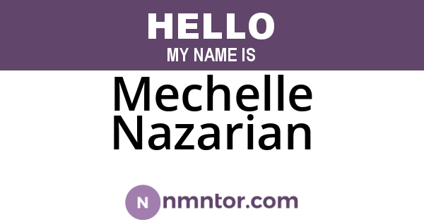 Mechelle Nazarian