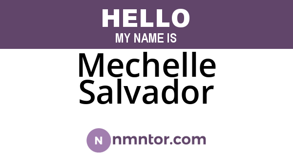 Mechelle Salvador