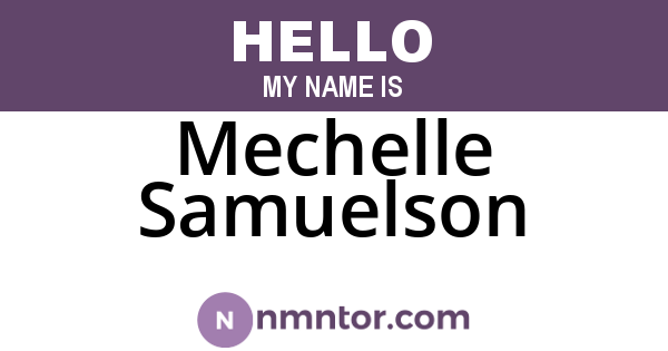 Mechelle Samuelson