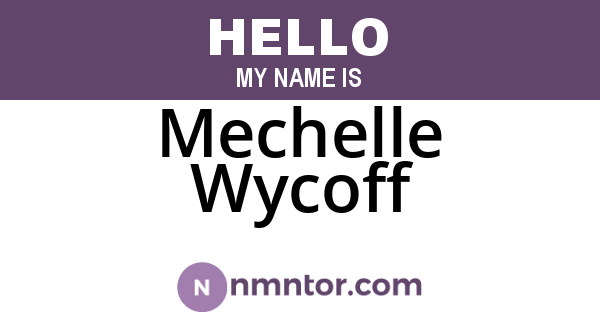 Mechelle Wycoff