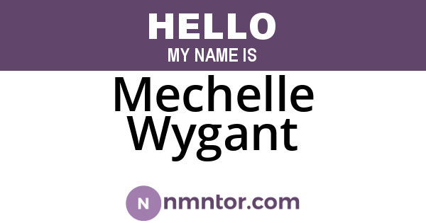 Mechelle Wygant