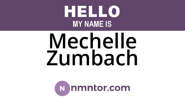 Mechelle Zumbach