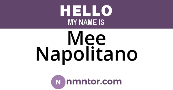 Mee Napolitano