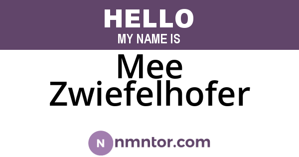 Mee Zwiefelhofer