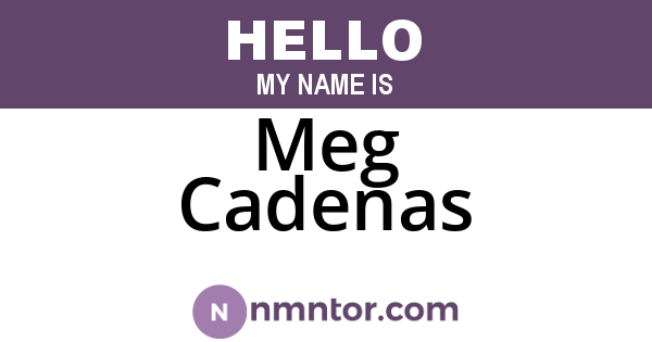 Meg Cadenas