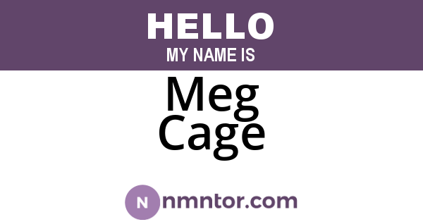 Meg Cage