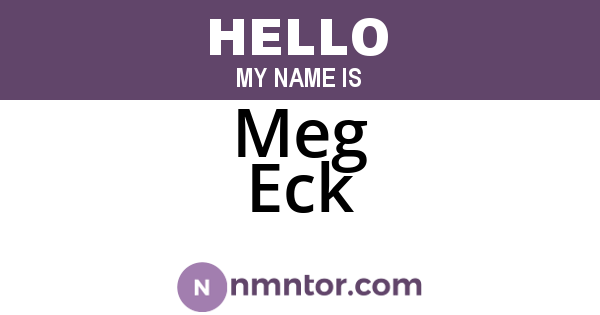 Meg Eck
