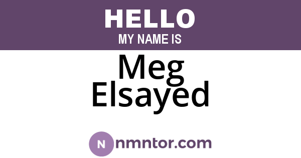 Meg Elsayed