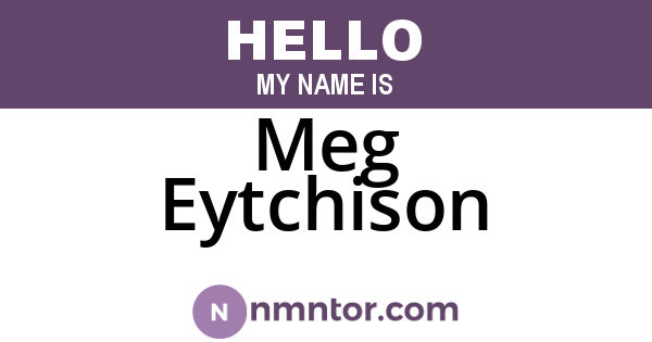 Meg Eytchison