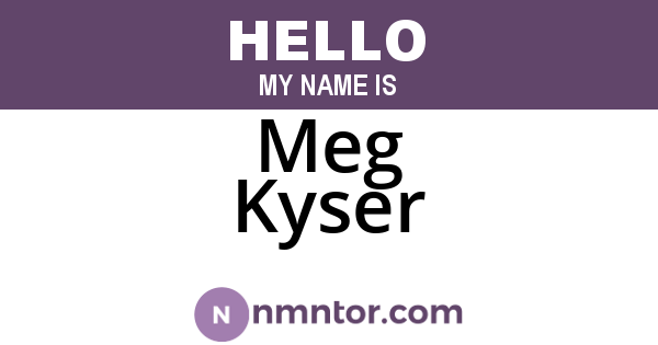 Meg Kyser