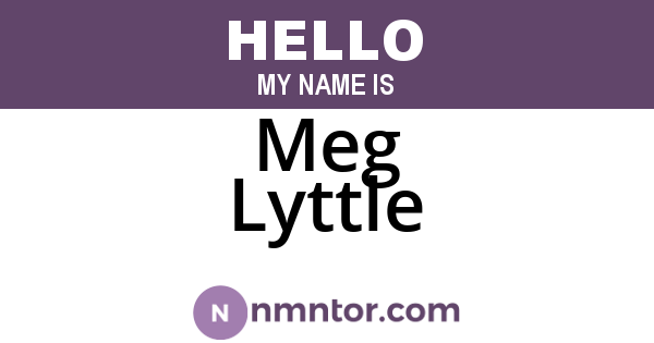 Meg Lyttle