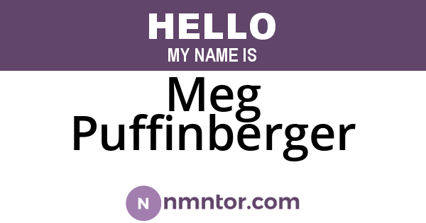 Meg Puffinberger