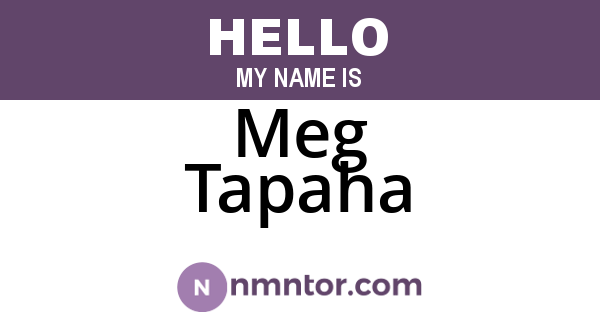 Meg Tapaha