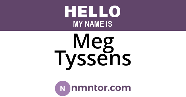 Meg Tyssens