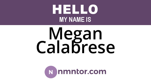 Megan Calabrese