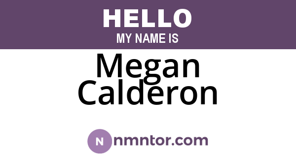 Megan Calderon