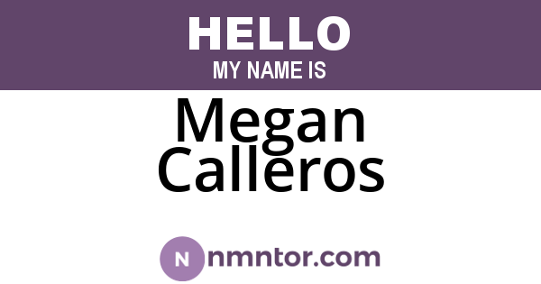 Megan Calleros